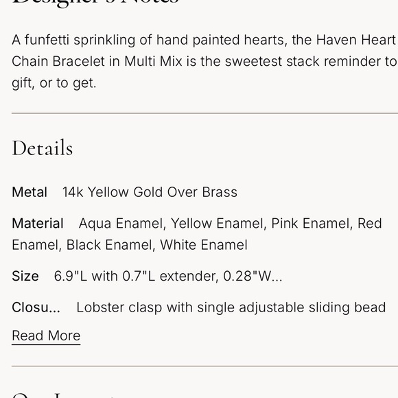 Kendra Scott Colorful Heart Chain Bracelet - Picture 3 of 3